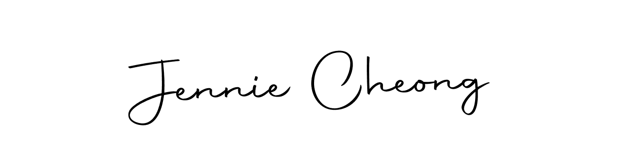 The best way (Autography-DOLnW) to make a short signature is to pick only two or three words in your name. The name Jennie Cheong include a total of six letters. For converting this name. Jennie Cheong signature style 10 images and pictures png