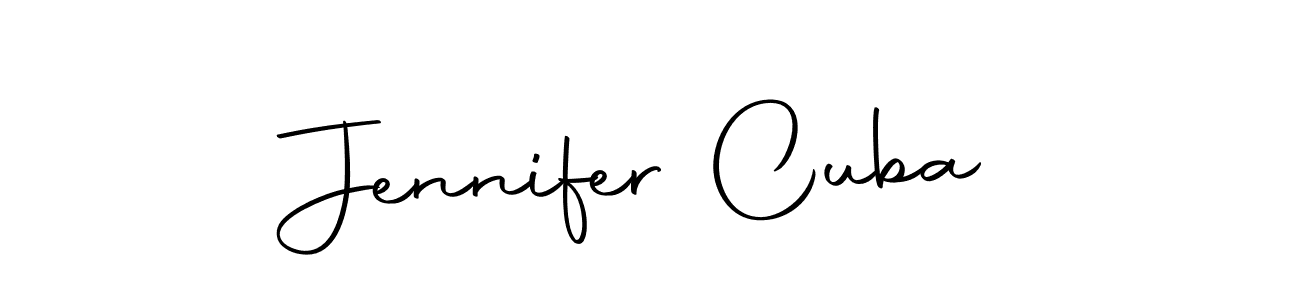 Make a beautiful signature design for name Jennifer Cuba. With this signature (Autography-DOLnW) style, you can create a handwritten signature for free. Jennifer Cuba signature style 10 images and pictures png