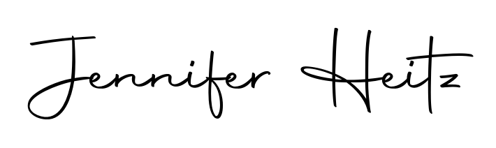 The best way (Autography-DOLnW) to make a short signature is to pick only two or three words in your name. For converting this name Jennifer Heitz. Jennifer Heitz signature style 10 images and pictures png