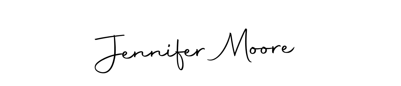 Create a beautiful signature design for name Jennifer Moore. With this signature (Autography-DOLnW) fonts, you can make a handwritten signature for free. Jennifer Moore signature style 10 images and pictures png