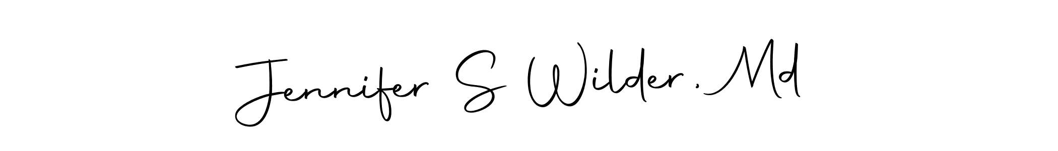 Use a signature maker to create a handwritten signature online. With this signature software, you can design (Autography-DOLnW) your own signature for name Jennifer S Wilder, Md. Jennifer S Wilder, Md signature style 10 images and pictures png