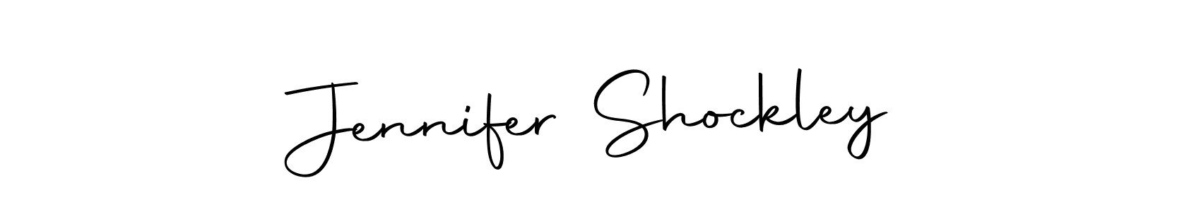 Create a beautiful signature design for name Jennifer Shockley. With this signature (Autography-DOLnW) fonts, you can make a handwritten signature for free. Jennifer Shockley signature style 10 images and pictures png
