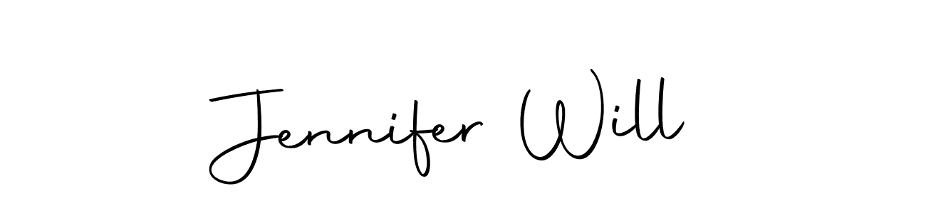 Create a beautiful signature design for name Jennifer Will. With this signature (Autography-DOLnW) fonts, you can make a handwritten signature for free. Jennifer Will signature style 10 images and pictures png