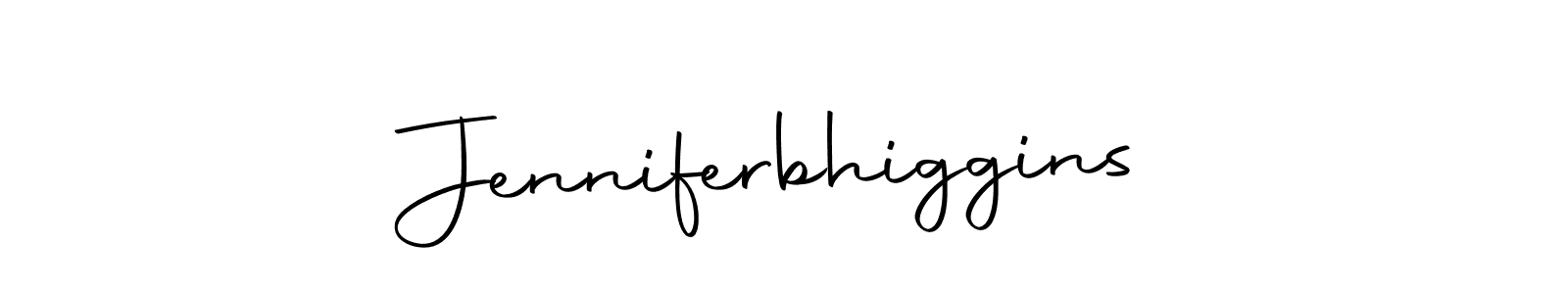 Create a beautiful signature design for name Jenniferbhiggins. With this signature (Autography-DOLnW) fonts, you can make a handwritten signature for free. Jenniferbhiggins signature style 10 images and pictures png