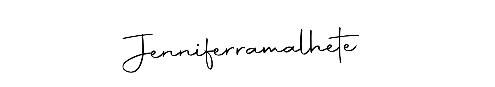 Use a signature maker to create a handwritten signature online. With this signature software, you can design (Autography-DOLnW) your own signature for name Jenniferramalhete. Jenniferramalhete signature style 10 images and pictures png