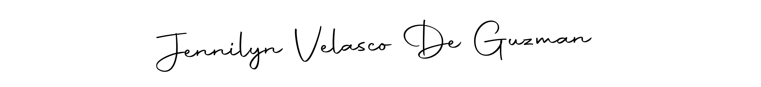 It looks lik you need a new signature style for name Jennilyn Velasco De Guzman. Design unique handwritten (Autography-DOLnW) signature with our free signature maker in just a few clicks. Jennilyn Velasco De Guzman signature style 10 images and pictures png