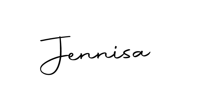 Use a signature maker to create a handwritten signature online. With this signature software, you can design (Autography-DOLnW) your own signature for name Jennisa. Jennisa signature style 10 images and pictures png