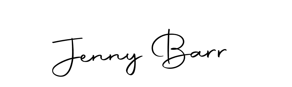 Design your own signature with our free online signature maker. With this signature software, you can create a handwritten (Autography-DOLnW) signature for name Jenny Barr. Jenny Barr signature style 10 images and pictures png