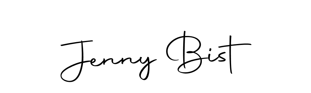 You should practise on your own different ways (Autography-DOLnW) to write your name (Jenny Bist) in signature. don't let someone else do it for you. Jenny Bist signature style 10 images and pictures png