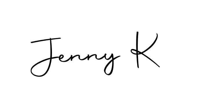 You should practise on your own different ways (Autography-DOLnW) to write your name (Jenny K) in signature. don't let someone else do it for you. Jenny K signature style 10 images and pictures png
