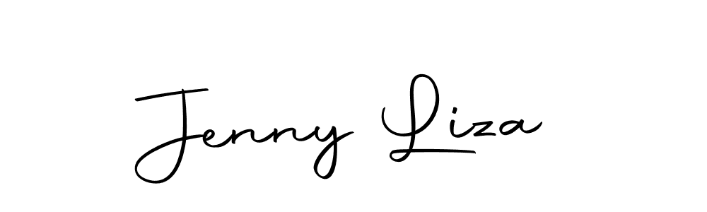 Make a beautiful signature design for name Jenny Liza. With this signature (Autography-DOLnW) style, you can create a handwritten signature for free. Jenny Liza signature style 10 images and pictures png