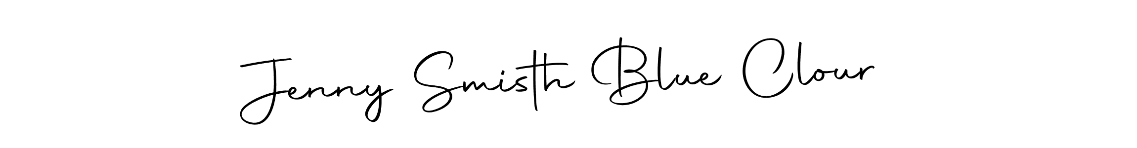 This is the best signature style for the Jenny Smisth Blue Clour name. Also you like these signature font (Autography-DOLnW). Mix name signature. Jenny Smisth Blue Clour signature style 10 images and pictures png