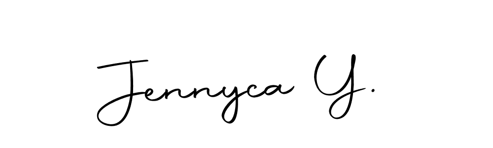 How to make Jennyca Y. signature? Autography-DOLnW is a professional autograph style. Create handwritten signature for Jennyca Y. name. Jennyca Y. signature style 10 images and pictures png