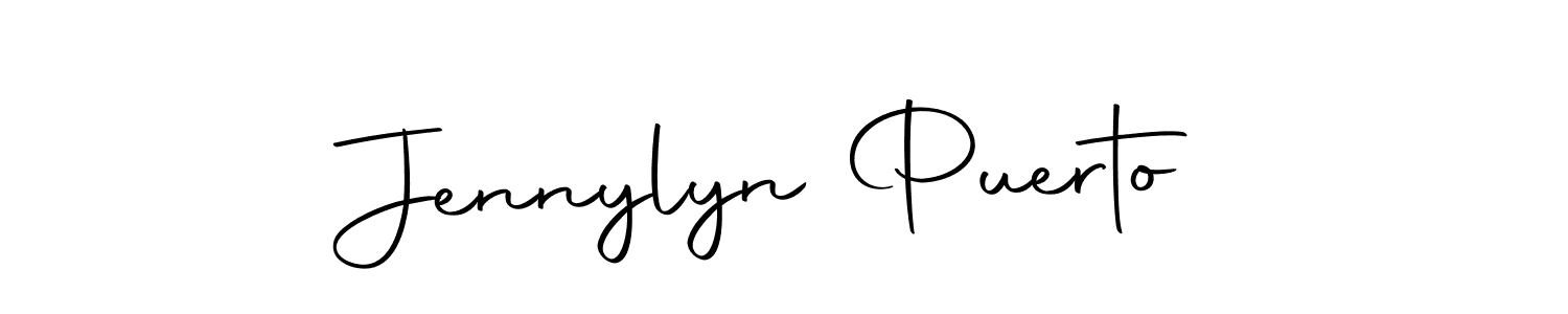Create a beautiful signature design for name Jennylyn Puerto. With this signature (Autography-DOLnW) fonts, you can make a handwritten signature for free. Jennylyn Puerto signature style 10 images and pictures png
