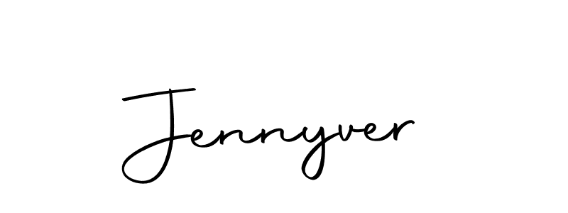 Create a beautiful signature design for name Jennyver. With this signature (Autography-DOLnW) fonts, you can make a handwritten signature for free. Jennyver signature style 10 images and pictures png