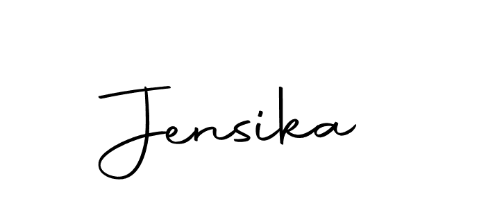 The best way (Autography-DOLnW) to make a short signature is to pick only two or three words in your name. The name Jensika include a total of six letters. For converting this name. Jensika signature style 10 images and pictures png