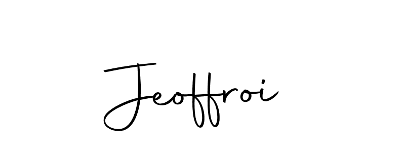 Create a beautiful signature design for name Jeoffroi. With this signature (Autography-DOLnW) fonts, you can make a handwritten signature for free. Jeoffroi signature style 10 images and pictures png