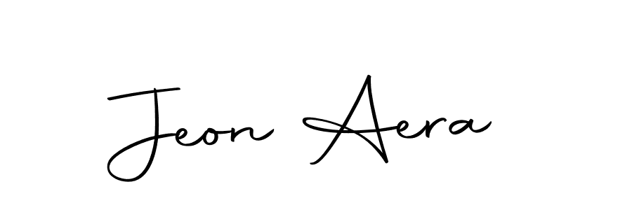 Make a beautiful signature design for name Jeon Aera. Use this online signature maker to create a handwritten signature for free. Jeon Aera signature style 10 images and pictures png