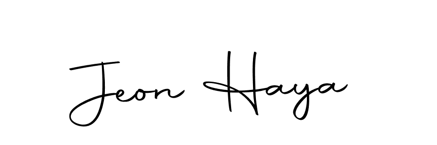 if you are searching for the best signature style for your name Jeon Haya. so please give up your signature search. here we have designed multiple signature styles  using Autography-DOLnW. Jeon Haya signature style 10 images and pictures png