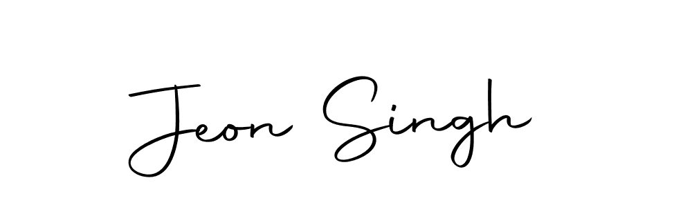 Design your own signature with our free online signature maker. With this signature software, you can create a handwritten (Autography-DOLnW) signature for name Jeon Singh. Jeon Singh signature style 10 images and pictures png