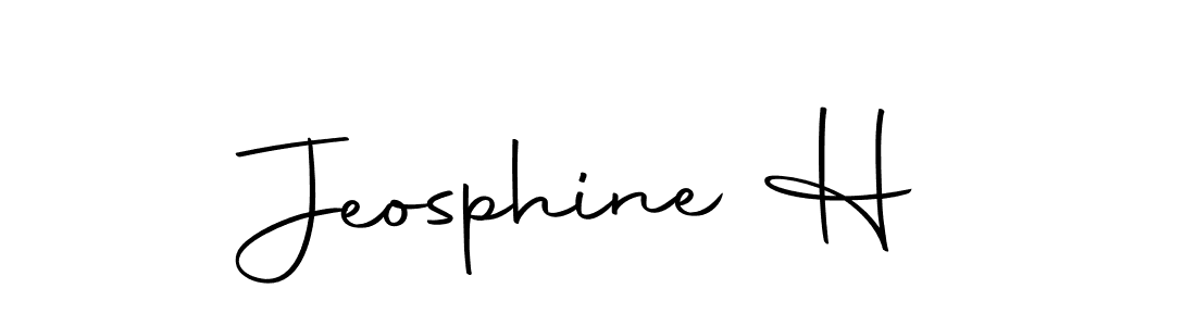 Make a beautiful signature design for name Jeosphine H. With this signature (Autography-DOLnW) style, you can create a handwritten signature for free. Jeosphine H signature style 10 images and pictures png