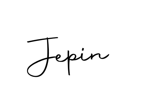 Create a beautiful signature design for name Jepin. With this signature (Autography-DOLnW) fonts, you can make a handwritten signature for free. Jepin signature style 10 images and pictures png