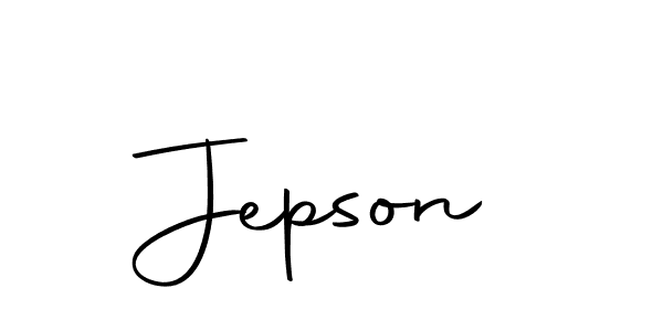 Make a beautiful signature design for name Jepson. With this signature (Autography-DOLnW) style, you can create a handwritten signature for free. Jepson signature style 10 images and pictures png