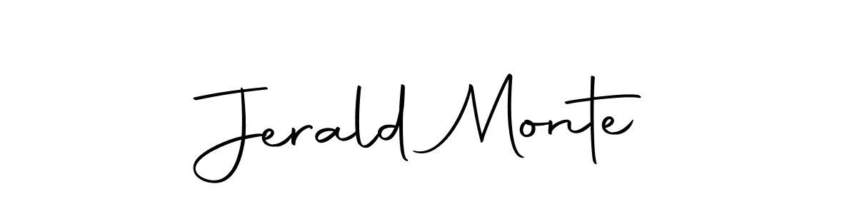 How to make Jerald Monte name signature. Use Autography-DOLnW style for creating short signs online. This is the latest handwritten sign. Jerald Monte signature style 10 images and pictures png