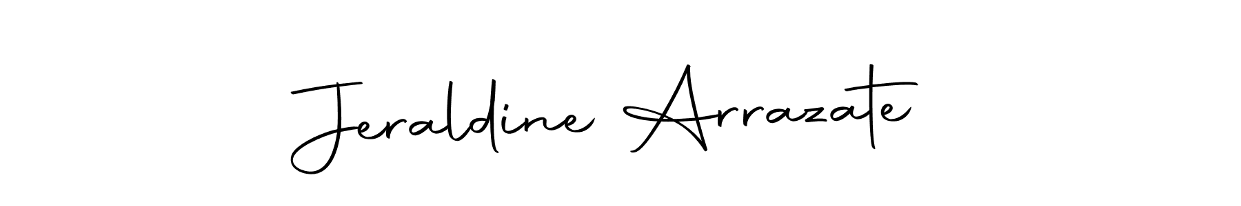 This is the best signature style for the Jeraldine Arrazate name. Also you like these signature font (Autography-DOLnW). Mix name signature. Jeraldine Arrazate signature style 10 images and pictures png