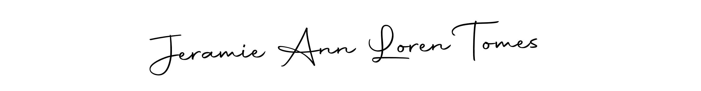 Check out images of Autograph of Jeramie Ann Loren Tomes name. Actor Jeramie Ann Loren Tomes Signature Style. Autography-DOLnW is a professional sign style online. Jeramie Ann Loren Tomes signature style 10 images and pictures png