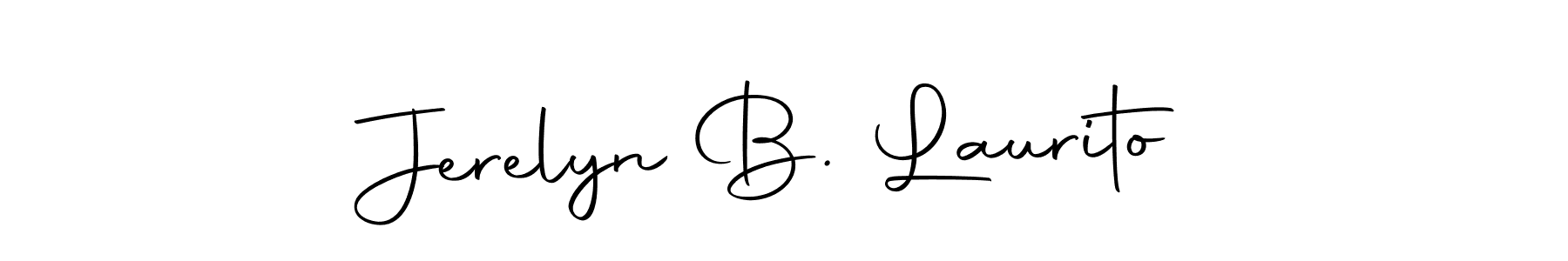 Use a signature maker to create a handwritten signature online. With this signature software, you can design (Autography-DOLnW) your own signature for name Jerelyn B. Laurito. Jerelyn B. Laurito signature style 10 images and pictures png