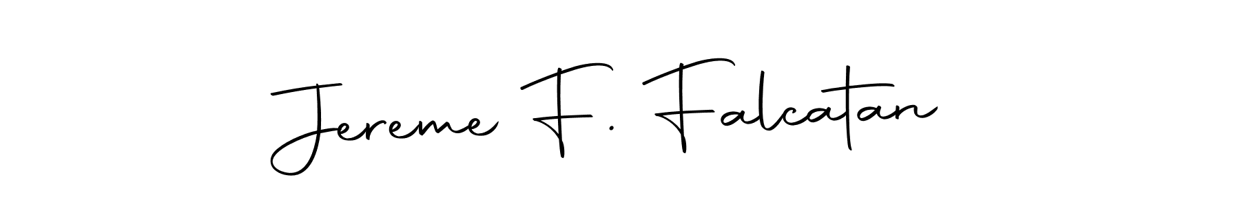 Design your own signature with our free online signature maker. With this signature software, you can create a handwritten (Autography-DOLnW) signature for name Jereme F. Falcatan. Jereme F. Falcatan signature style 10 images and pictures png