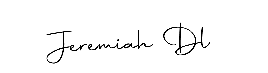 How to make Jeremiah Dl name signature. Use Autography-DOLnW style for creating short signs online. This is the latest handwritten sign. Jeremiah Dl signature style 10 images and pictures png