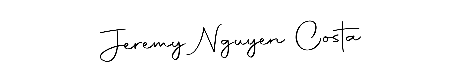 Create a beautiful signature design for name Jeremy Nguyen Costa. With this signature (Autography-DOLnW) fonts, you can make a handwritten signature for free. Jeremy Nguyen Costa signature style 10 images and pictures png