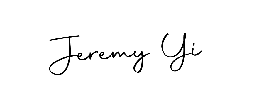 Design your own signature with our free online signature maker. With this signature software, you can create a handwritten (Autography-DOLnW) signature for name Jeremy Yi. Jeremy Yi signature style 10 images and pictures png