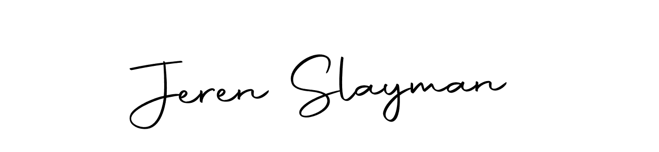 This is the best signature style for the Jeren Slayman name. Also you like these signature font (Autography-DOLnW). Mix name signature. Jeren Slayman signature style 10 images and pictures png
