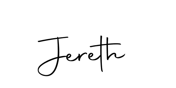 Use a signature maker to create a handwritten signature online. With this signature software, you can design (Autography-DOLnW) your own signature for name Jereth. Jereth signature style 10 images and pictures png