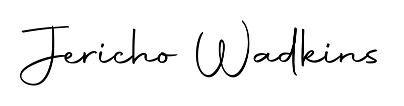 A dynamic signature style for Jericho Wadkins using Autography-DOLnW script. Designed to look authentic, handwritten, and professional. Jericho Wadkins signature style 10 images and pictures png