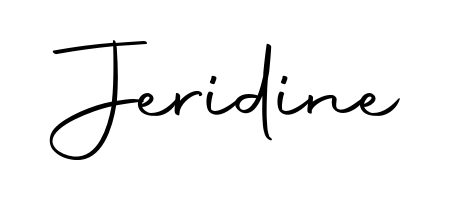 A dynamic signature style for Jeridine using Autography-DOLnW script. Designed to look authentic, handwritten, and professional. Jeridine signature style 10 images and pictures png