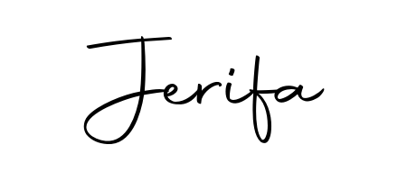 The best way (Autography-DOLnW) to make a short signature is to pick only two or three words in your name. For converting this name Jerifa. Jerifa signature style 10 images and pictures png