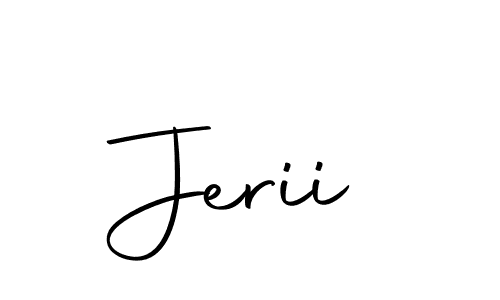 Create a beautiful signature design for name Jerii. With this signature (Autography-DOLnW) fonts, you can make a handwritten signature for free. Jerii signature style 10 images and pictures png