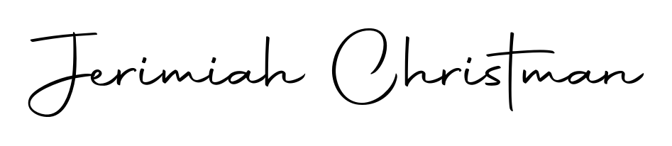 Make a beautiful signature design for name Jerimiah Christman. Use this online signature maker to create a handwritten signature for free. Jerimiah Christman signature style 10 images and pictures png