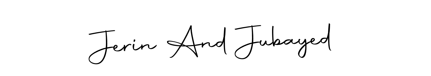 The best way (Autography-DOLnW) to make a short signature is to pick only two or three words in your name. The name Jerin And Jubayed include a total of six letters. For converting this name. Jerin And Jubayed signature style 10 images and pictures png