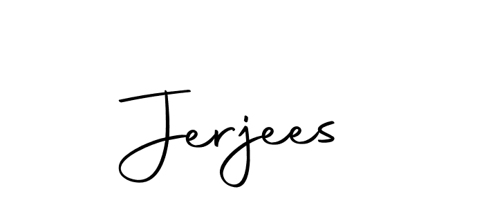 Make a beautiful signature design for name Jerjees. With this signature (Autography-DOLnW) style, you can create a handwritten signature for free. Jerjees signature style 10 images and pictures png