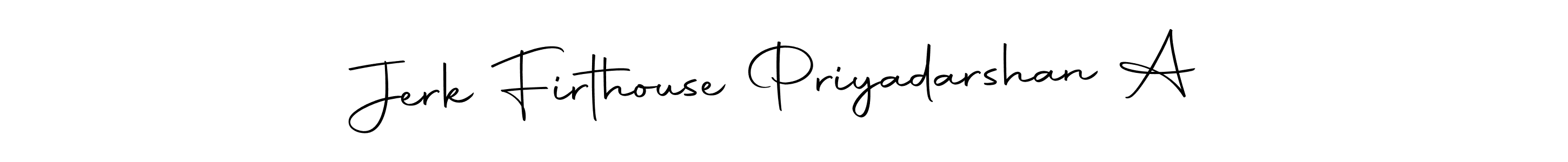 if you are searching for the best signature style for your name Jerk Firthouse Priyadarshan A. so please give up your signature search. here we have designed multiple signature styles  using Autography-DOLnW. Jerk Firthouse Priyadarshan A signature style 10 images and pictures png