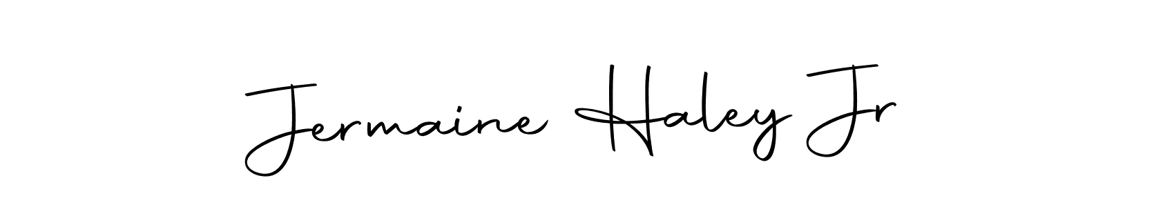 Make a beautiful signature design for name Jermaine Haley Jr. With this signature (Autography-DOLnW) style, you can create a handwritten signature for free. Jermaine Haley Jr signature style 10 images and pictures png