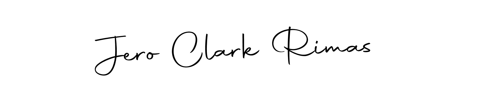 How to make Jero Clark Rimas name signature. Use Autography-DOLnW style for creating short signs online. This is the latest handwritten sign. Jero Clark Rimas signature style 10 images and pictures png