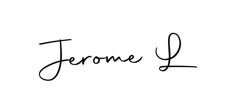 Design your own signature with our free online signature maker. With this signature software, you can create a handwritten (Autography-DOLnW) signature for name Jerome L. Jerome L signature style 10 images and pictures png