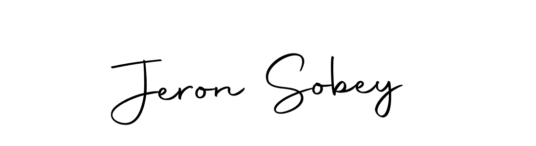 Design your own signature with our free online signature maker. With this signature software, you can create a handwritten (Autography-DOLnW) signature for name Jeron Sobey. Jeron Sobey signature style 10 images and pictures png