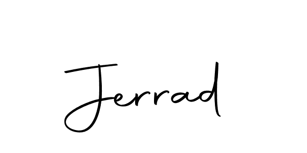 Jerrad stylish signature style. Best Handwritten Sign (Autography-DOLnW) for my name. Handwritten Signature Collection Ideas for my name Jerrad. Jerrad signature style 10 images and pictures png